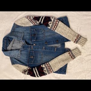 Jean jacket sweater